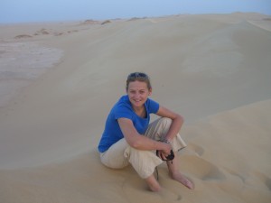 Jess on a dune